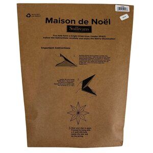 Maison De Noël Star Paper Lantern Kit For USE WITH LED Bulb By Sullivans
